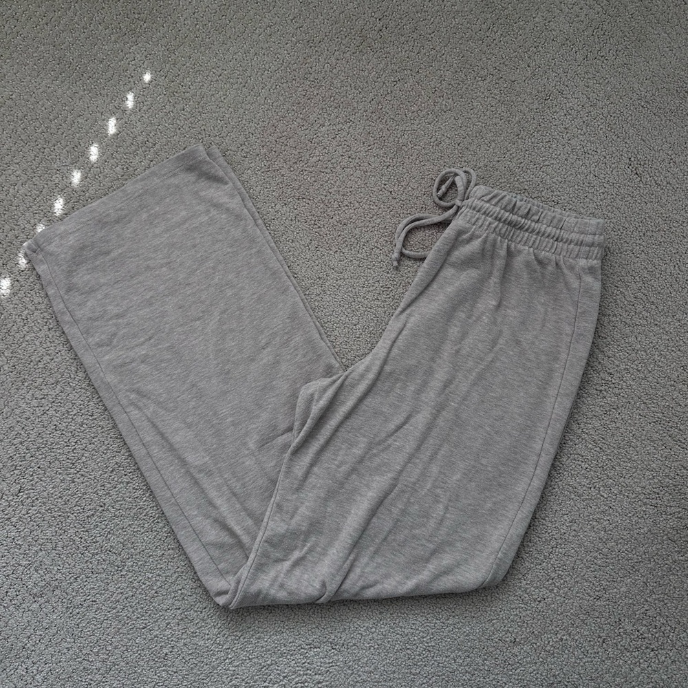Wilfred Free Aritzia Tan Drawstring Straight Leg Sweatpants